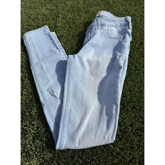 Hollister Denim - Hollister High Rise Super Skinny Jeans Light Blue 25x31